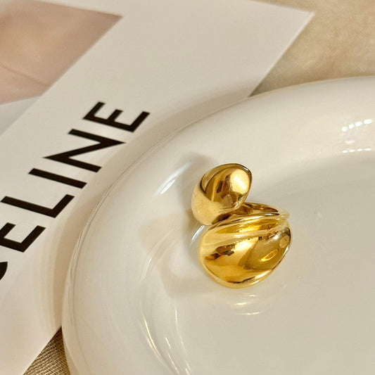 Rebajas -20%-Anillo Hailey de Acero Inoxidable Talla Única - Elegante y Duradero