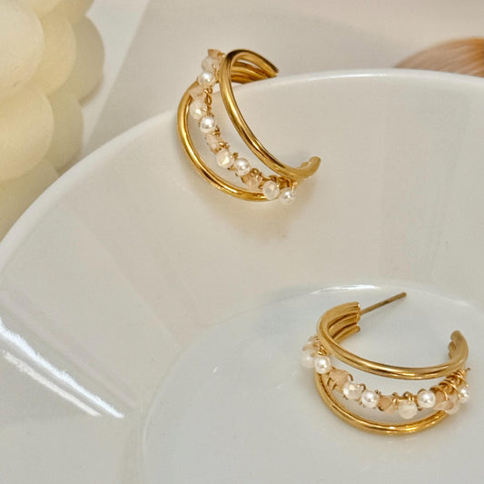 Rebajas -20%-Pendiente Trípode con Bolas preciosas