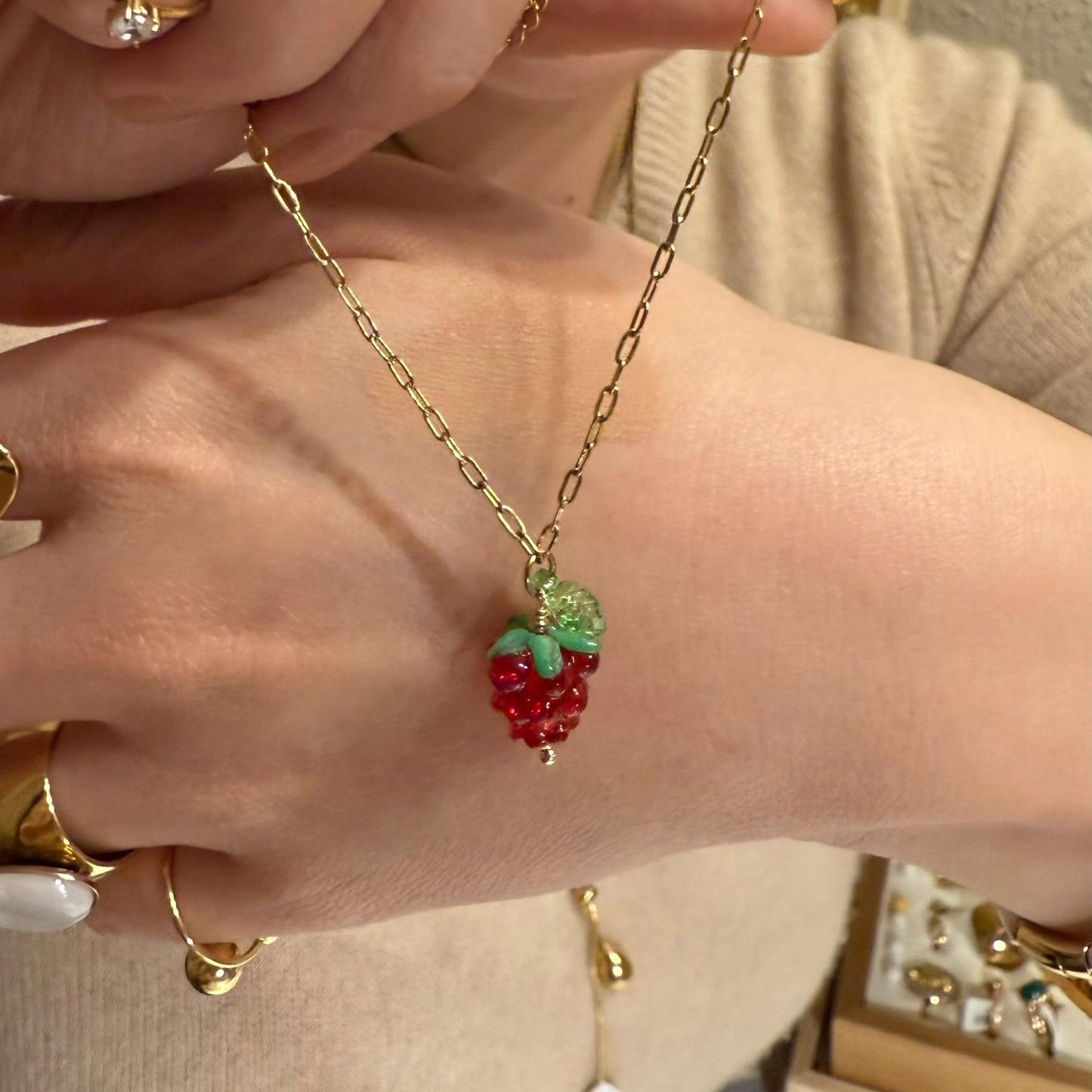 Pulsera de frambuesa
