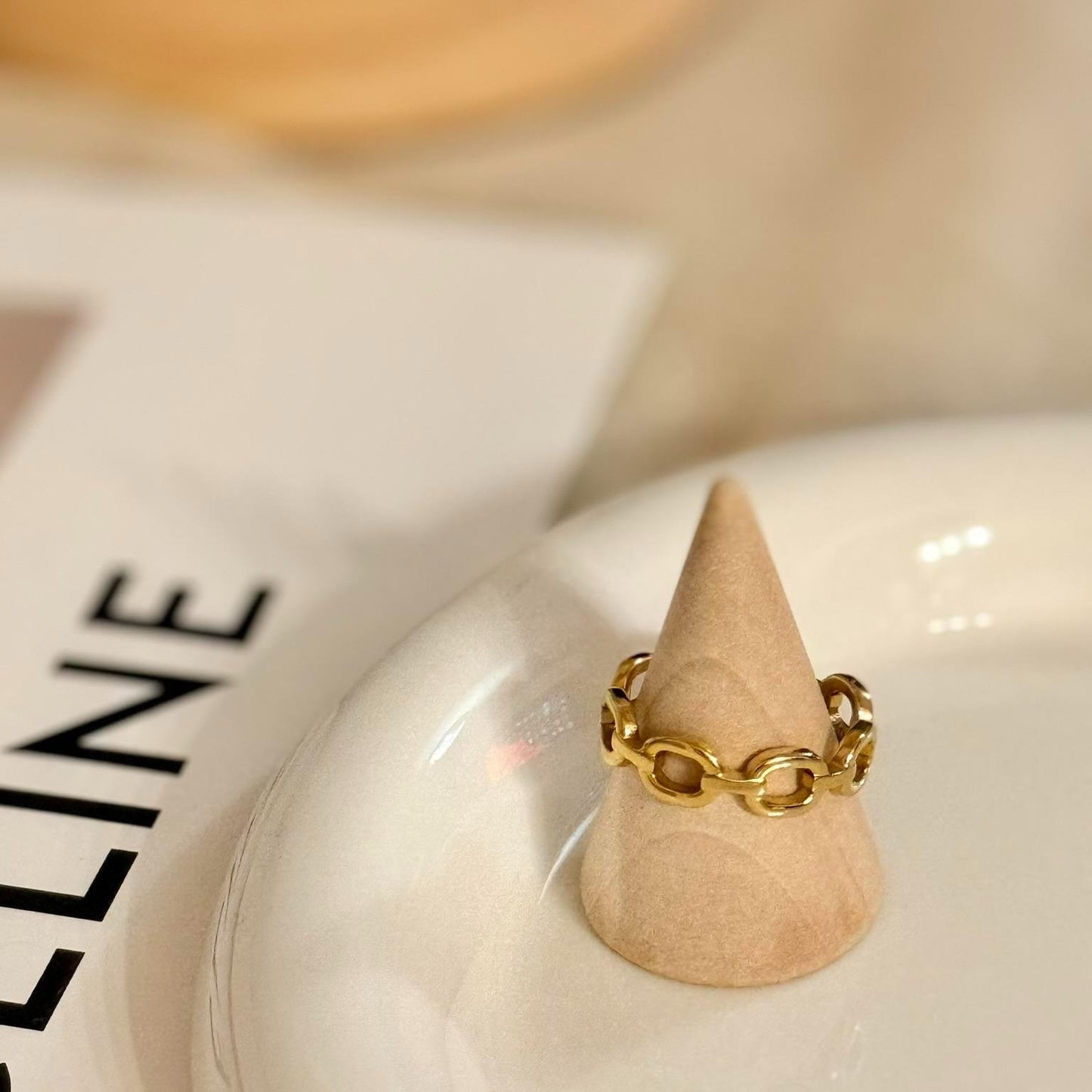 Anillo de Cadena Ajustable