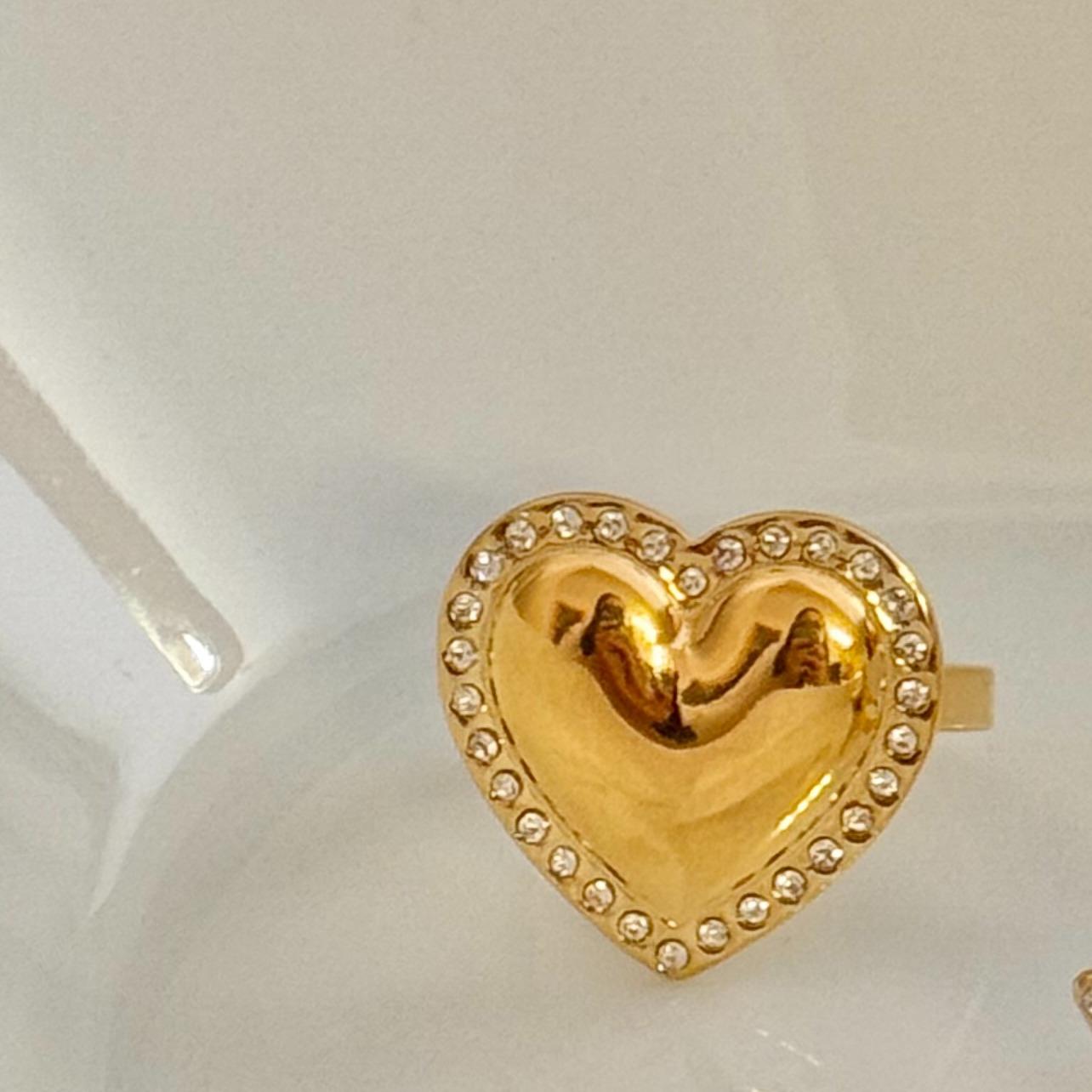 Anillo Hollywood (corazón y estrella ) Ajustable