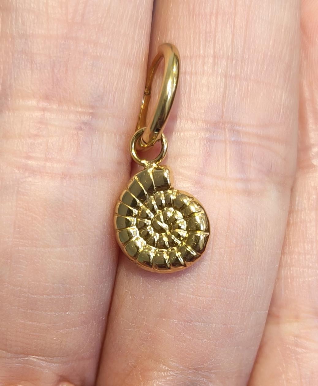 Pendientes aro caracola