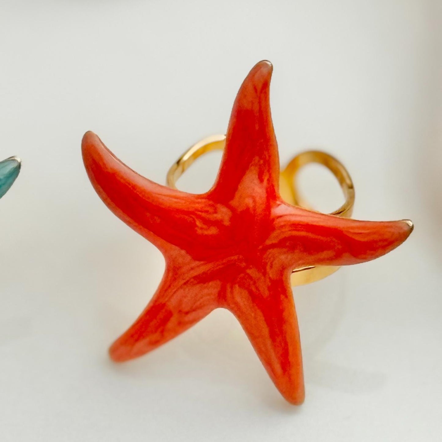 Anillo de estrella colorida Ajustable