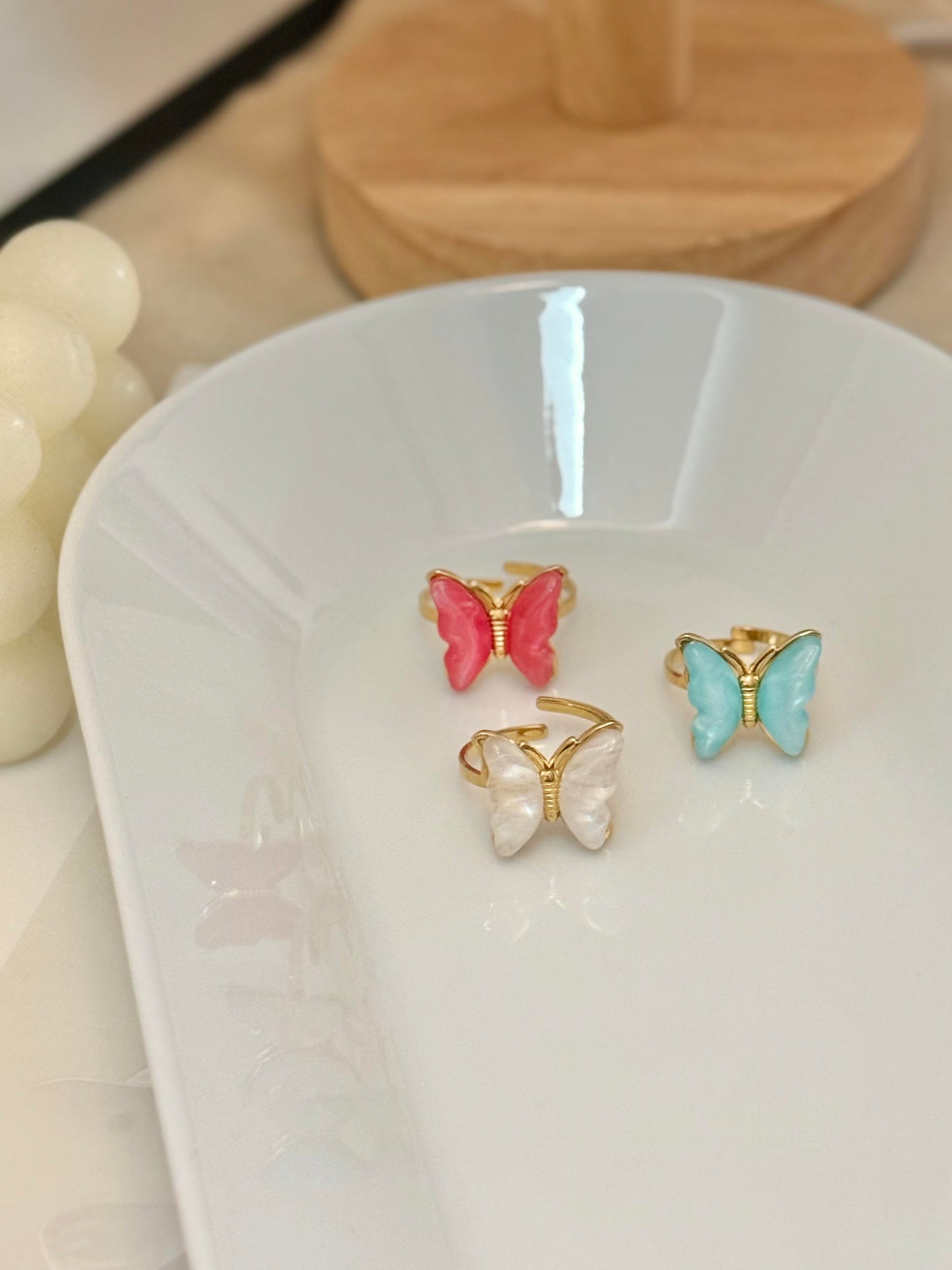 Anillo Mariposa de colores