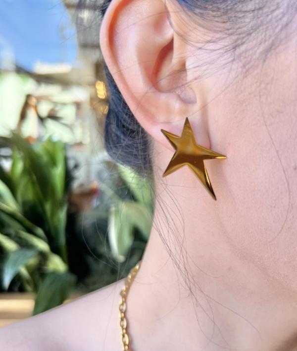 Pendiente estrella rock star