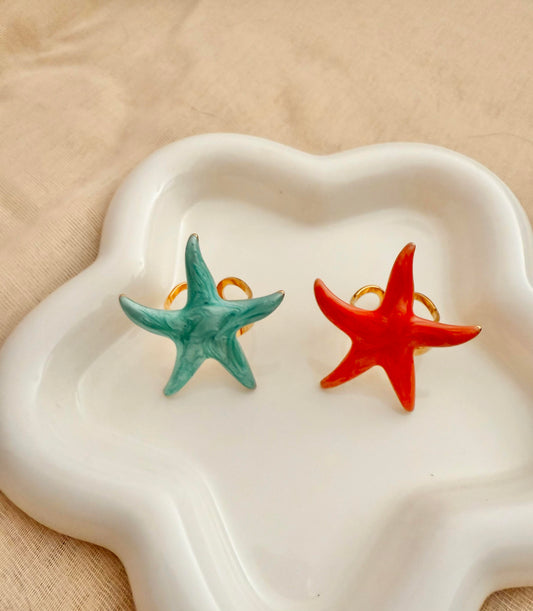 Anillo de estrella colorida Ajustable