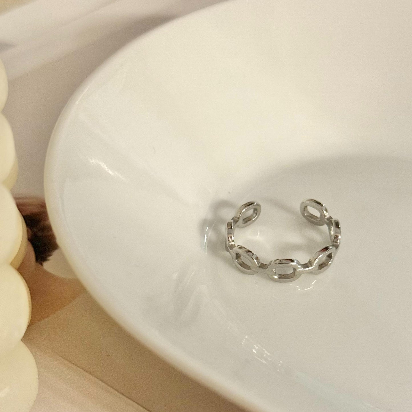 Anillo de Cadena Ajustable