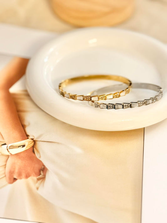 Rebajas -20%-Pulsera Rígida Serpientes Fina (Dos colores)