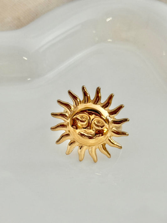 Anillo sol mediano ajustable