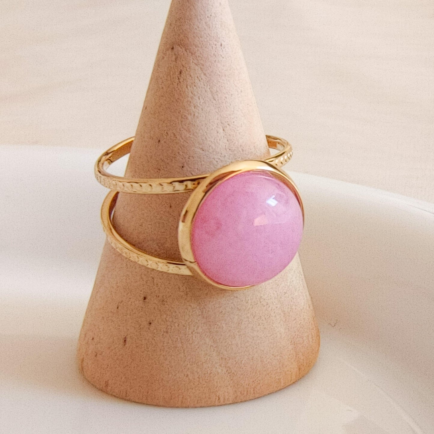 Anillo piedra original ajustable - serie jardín