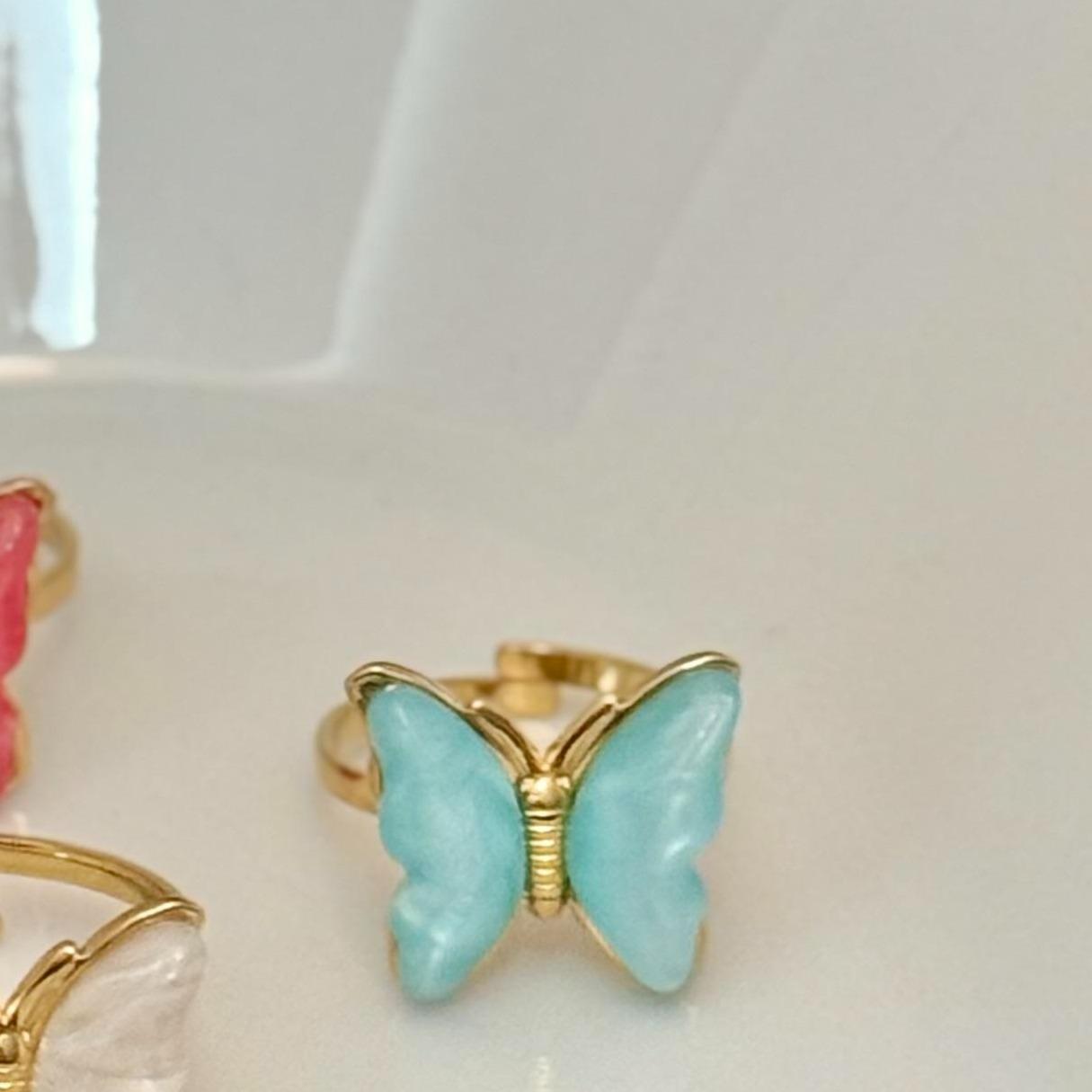 Anillo Mariposa de colores