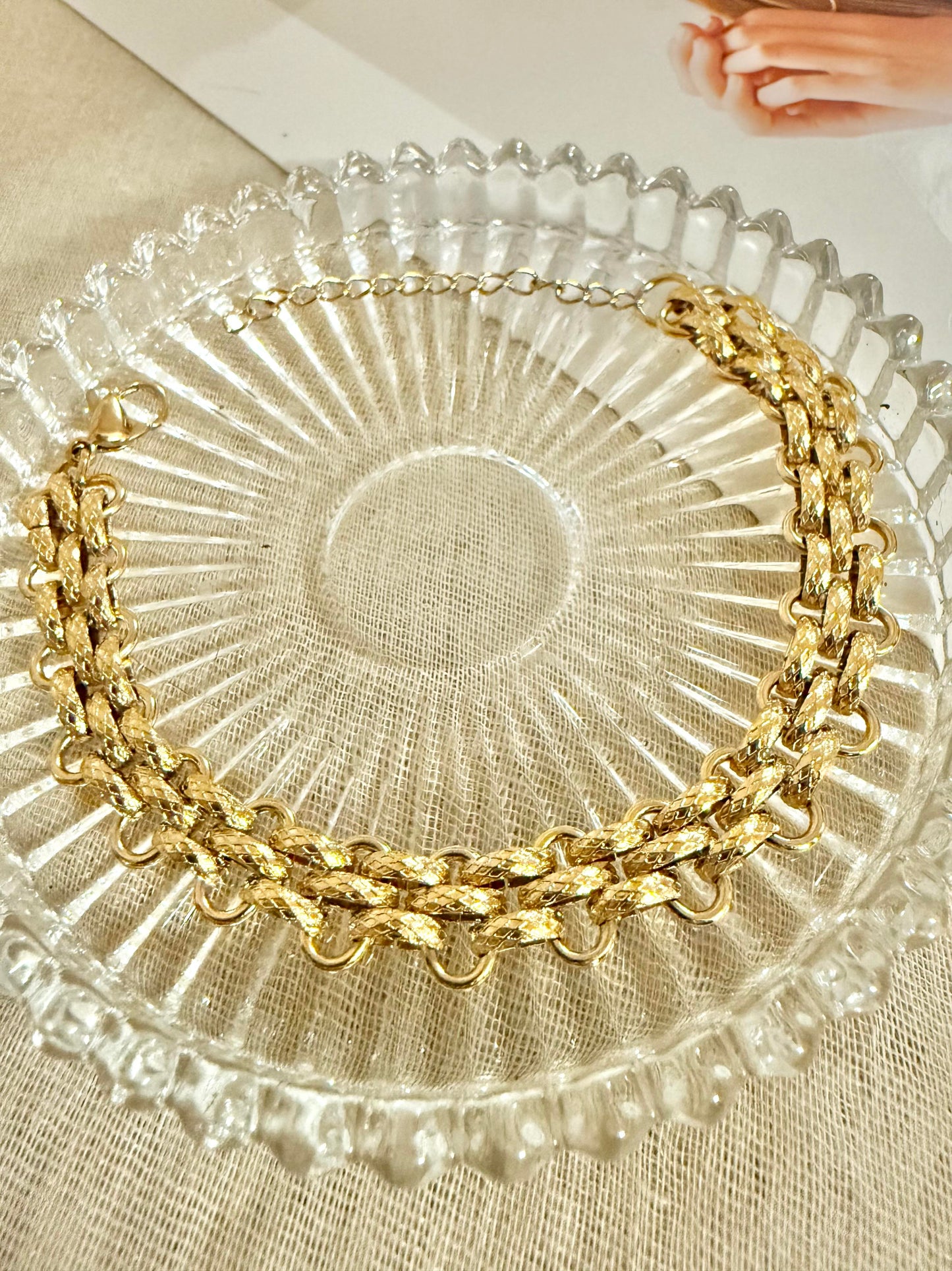 Pulsera Cadena Dorada