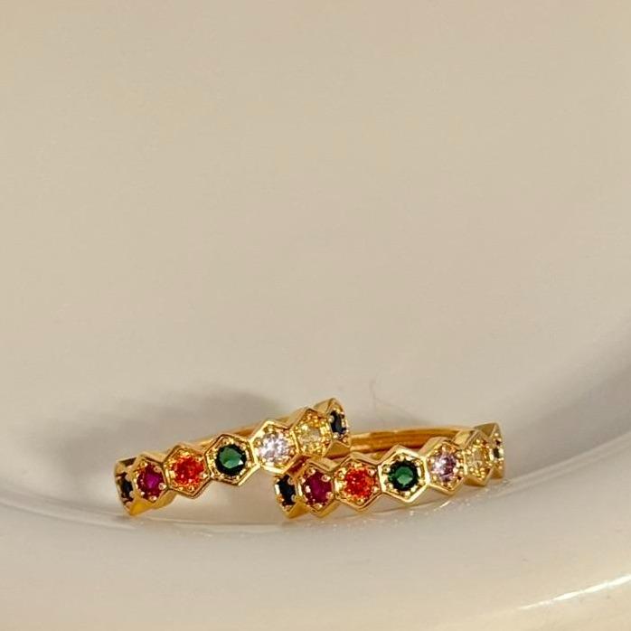 Pendientes de panal- (4 colores)