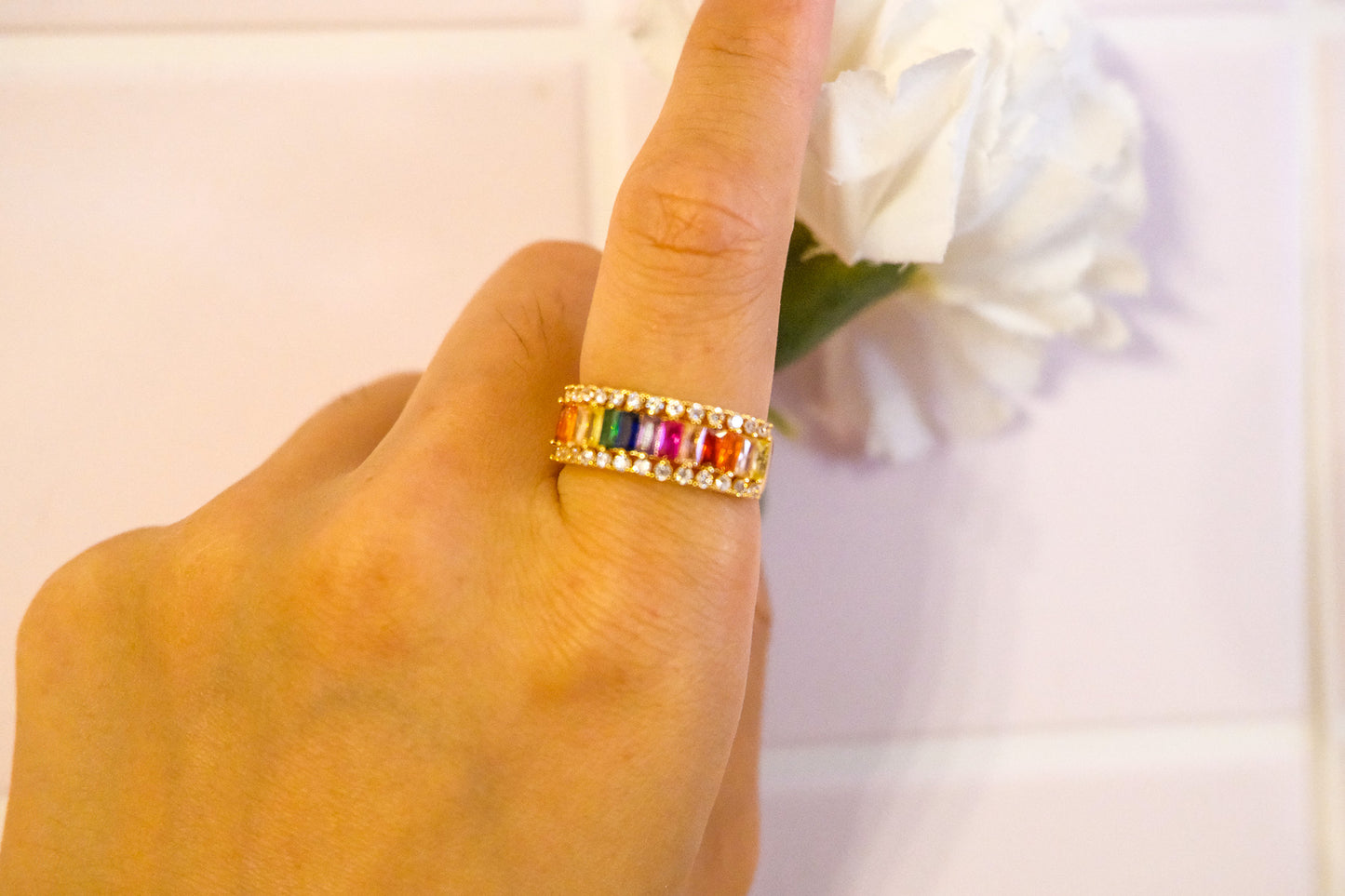 Anillo Arcoíris Clásico