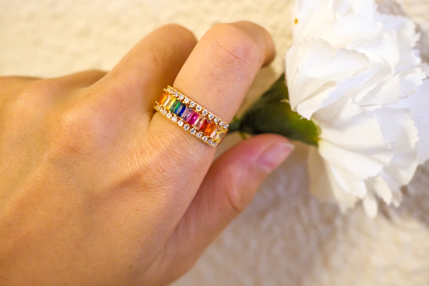 Anillo Arcoíris Clásico
