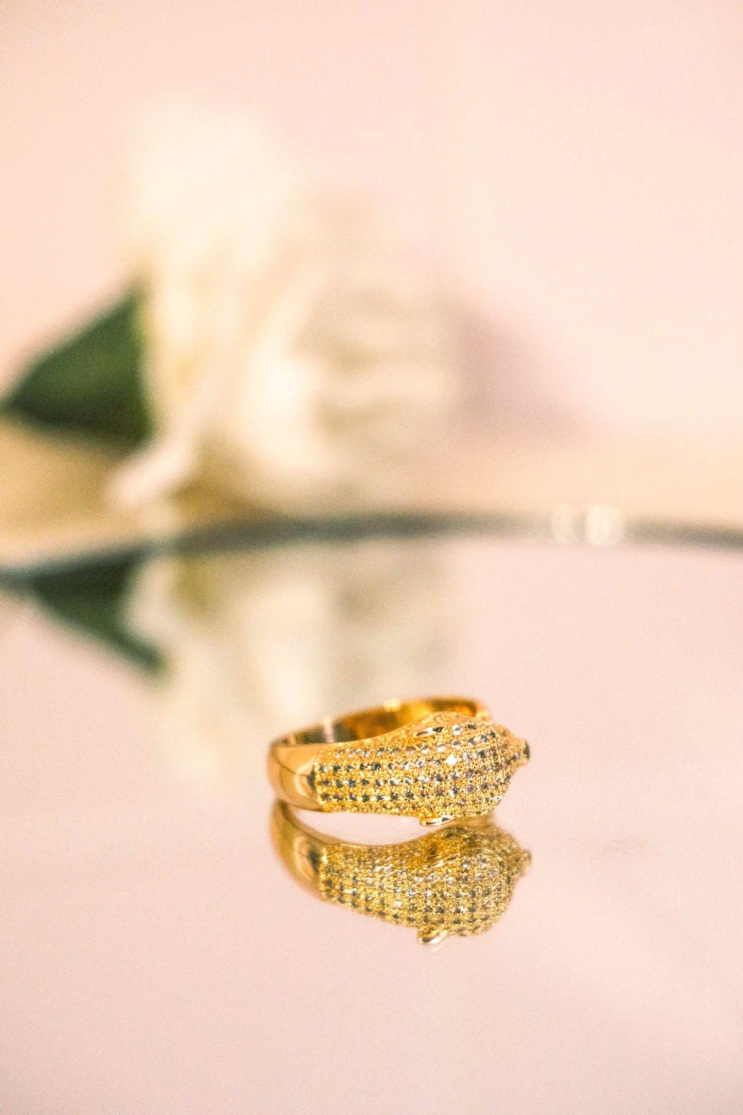 Anillo Jaguar Brillante 🐆 (Disponible en dorado y plateado)
