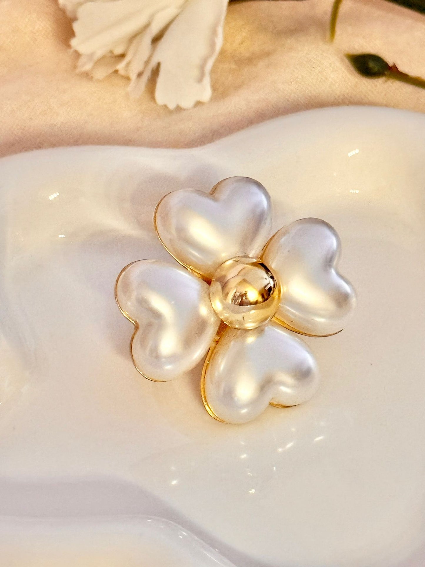 Anillo flor(grande)talla ajustable 17-18