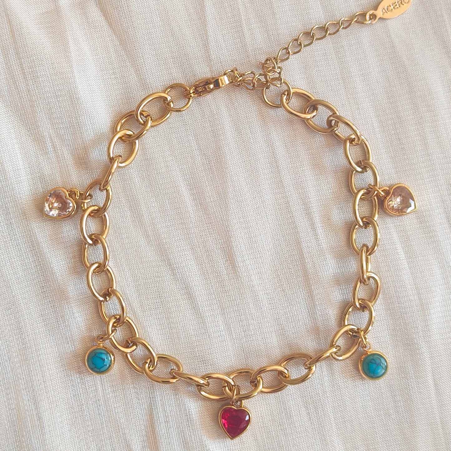 Pulsera Sevilla (corazón rojo)