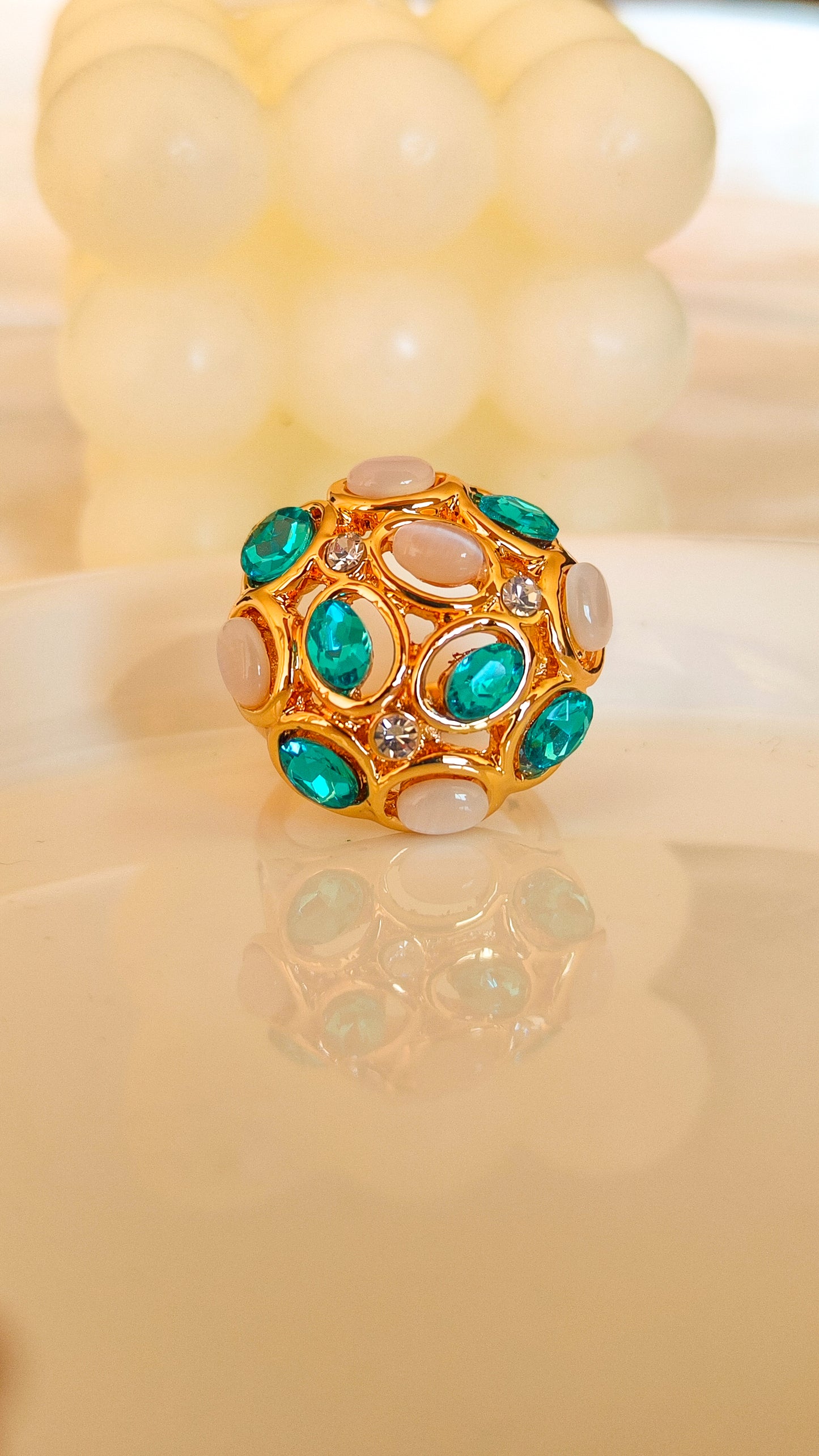 Anillo Racimos de flores