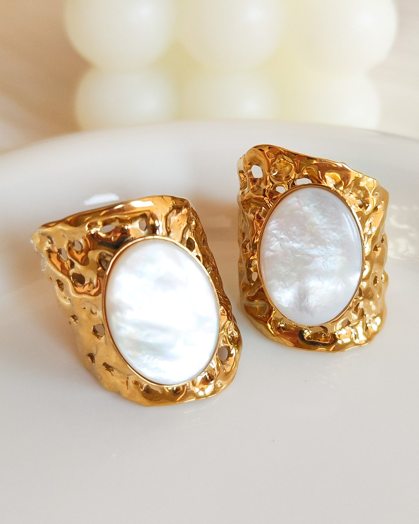 Anillo nácar solar talla 17-18