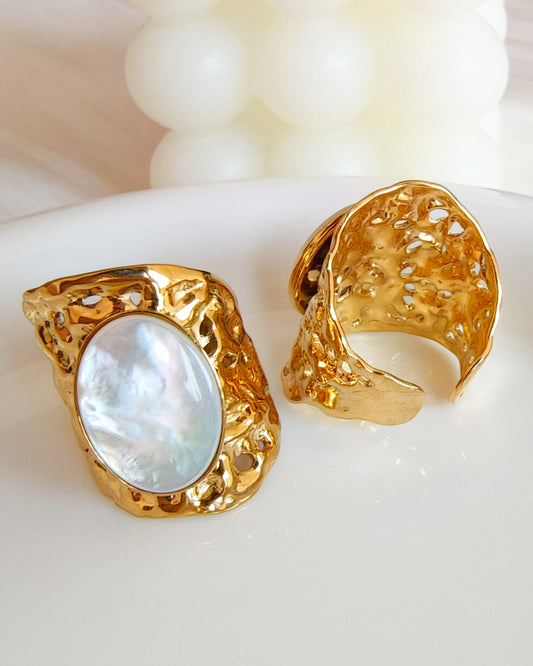 Anillo nácar solar talla 17-18