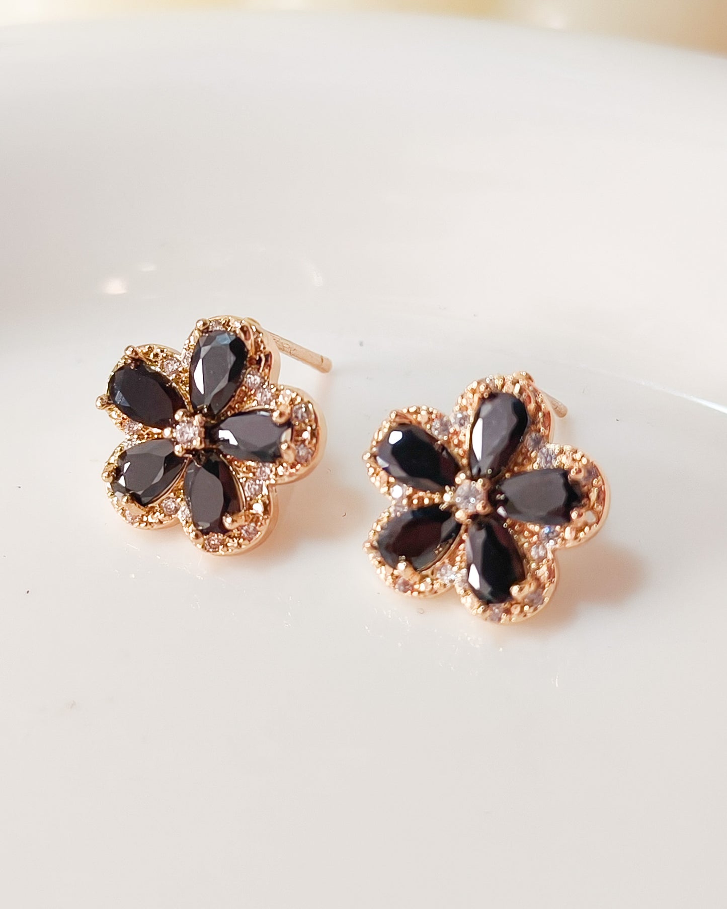 Pendientes Sakura brillo