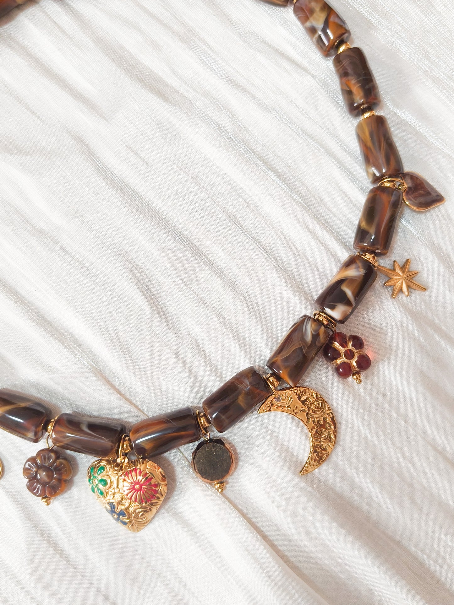 Collar Bohemia de Amuletos Elisa (corazón)