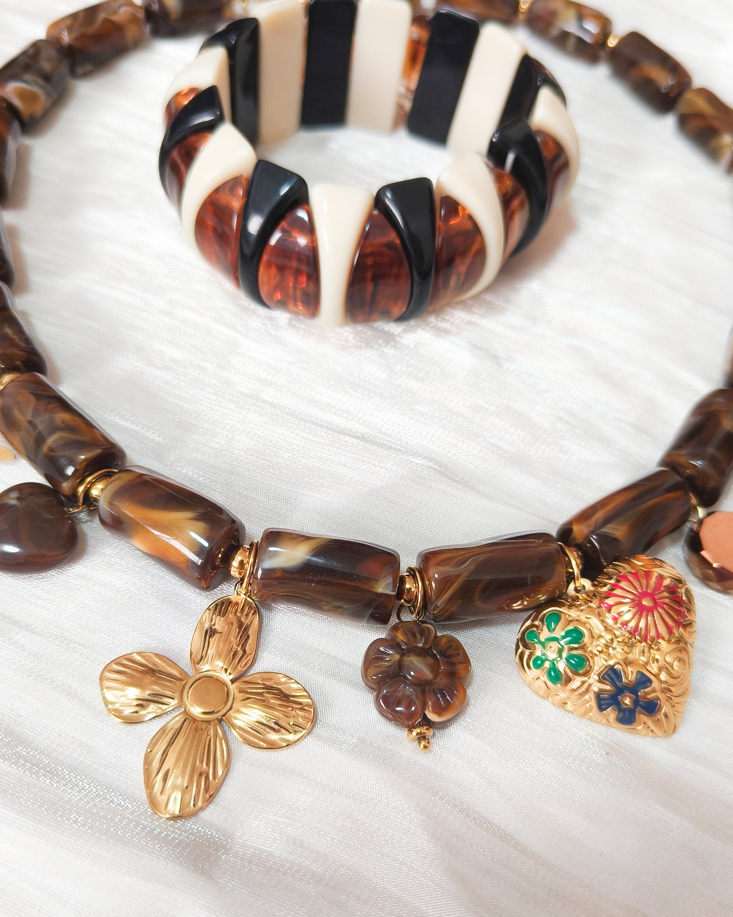 Collar Bohemia de Amuletos Elisa (corazón)