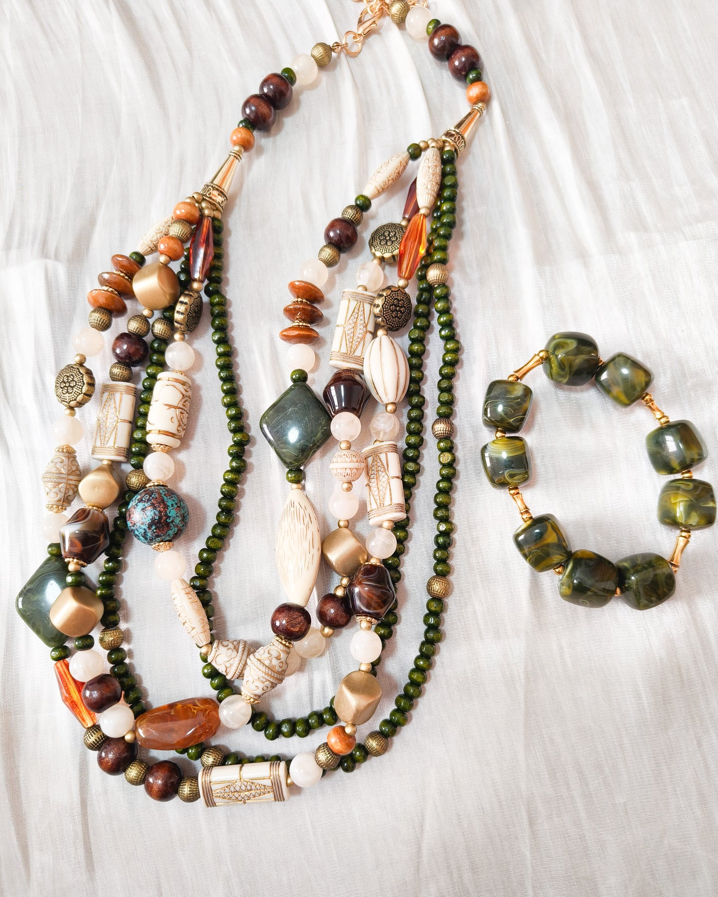 Collar Safari Chic ( multi collares)
