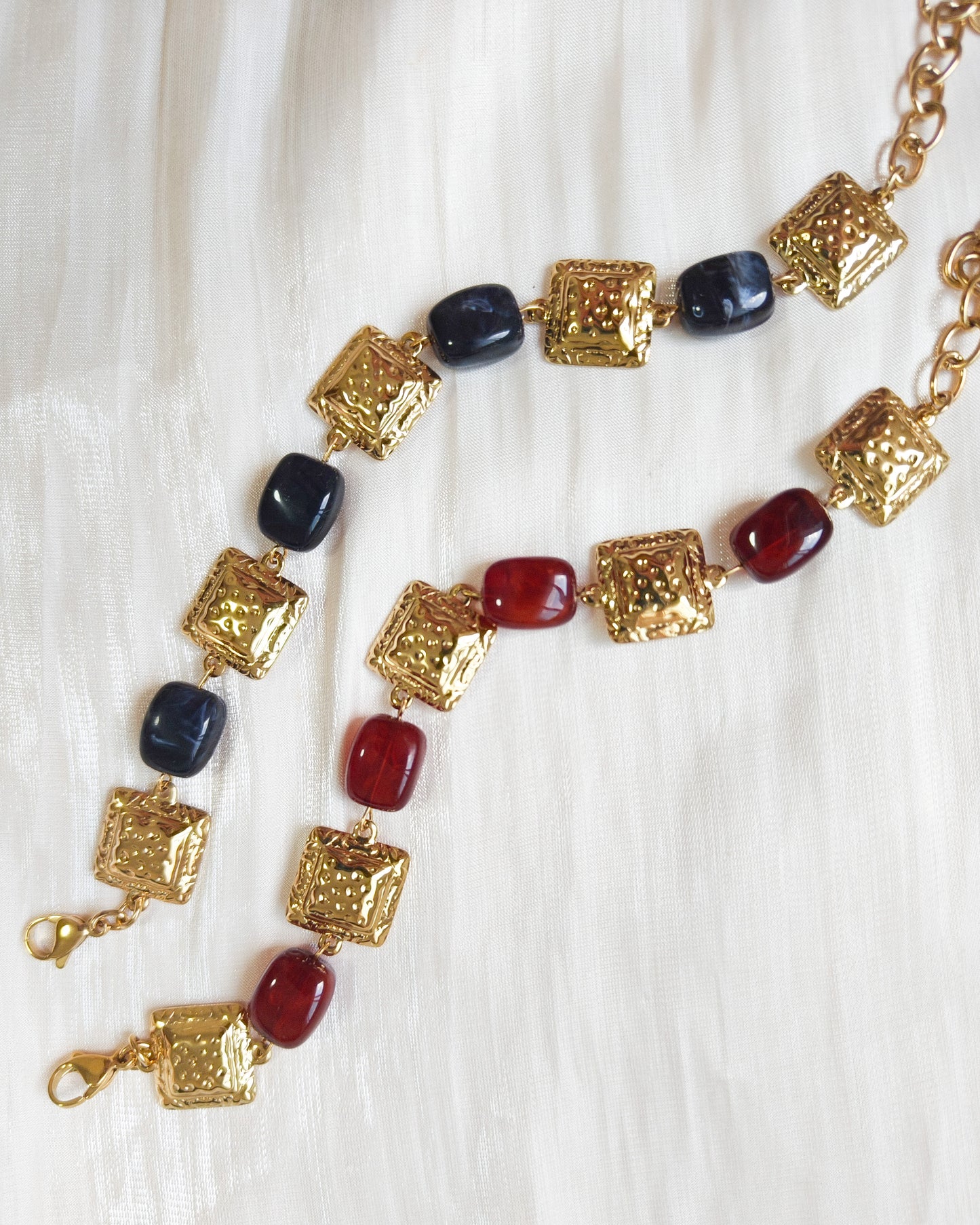 Pulsera Mosaico Dorado (dos colores)