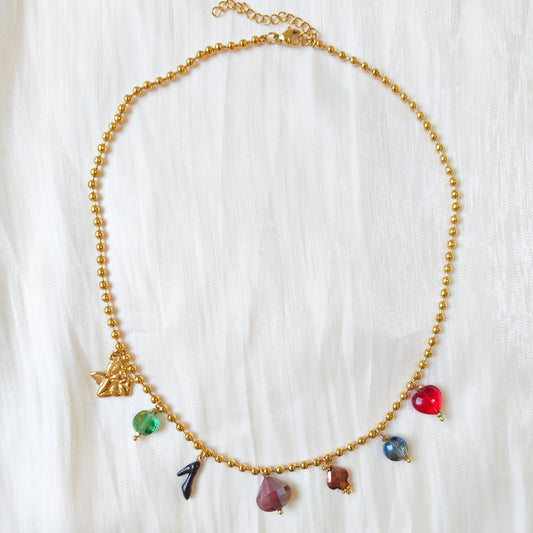 Collar Mini Charms Fiesta de color ( multicolor)
