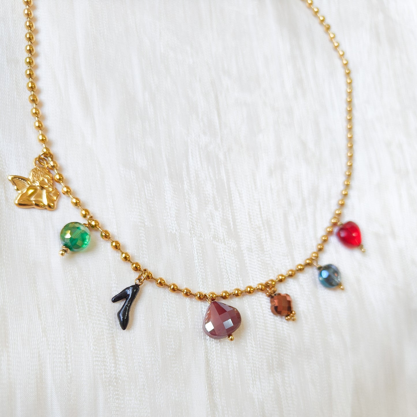 Collar Mini Charms Fiesta de color ( multicolor)