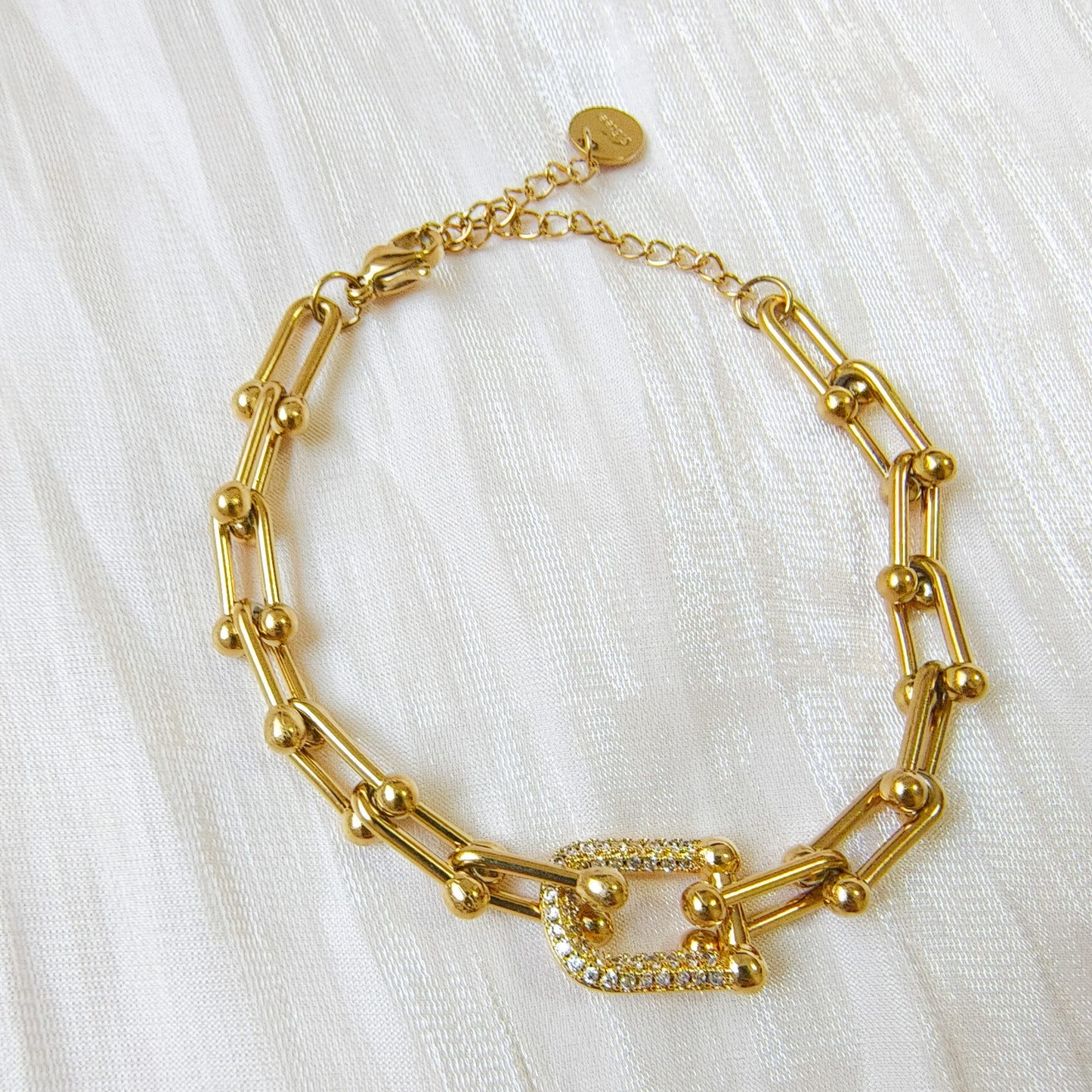 Pulsera Clip Pavé Gala (brillo)