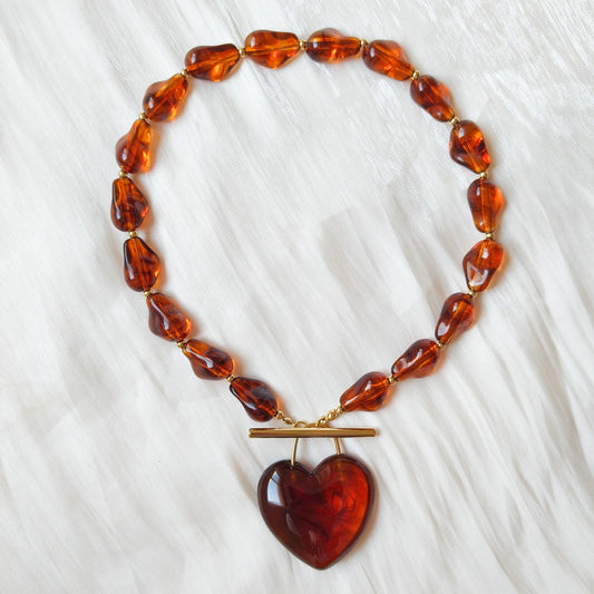 Collar Amor Vintage (corazón) (3 colores)