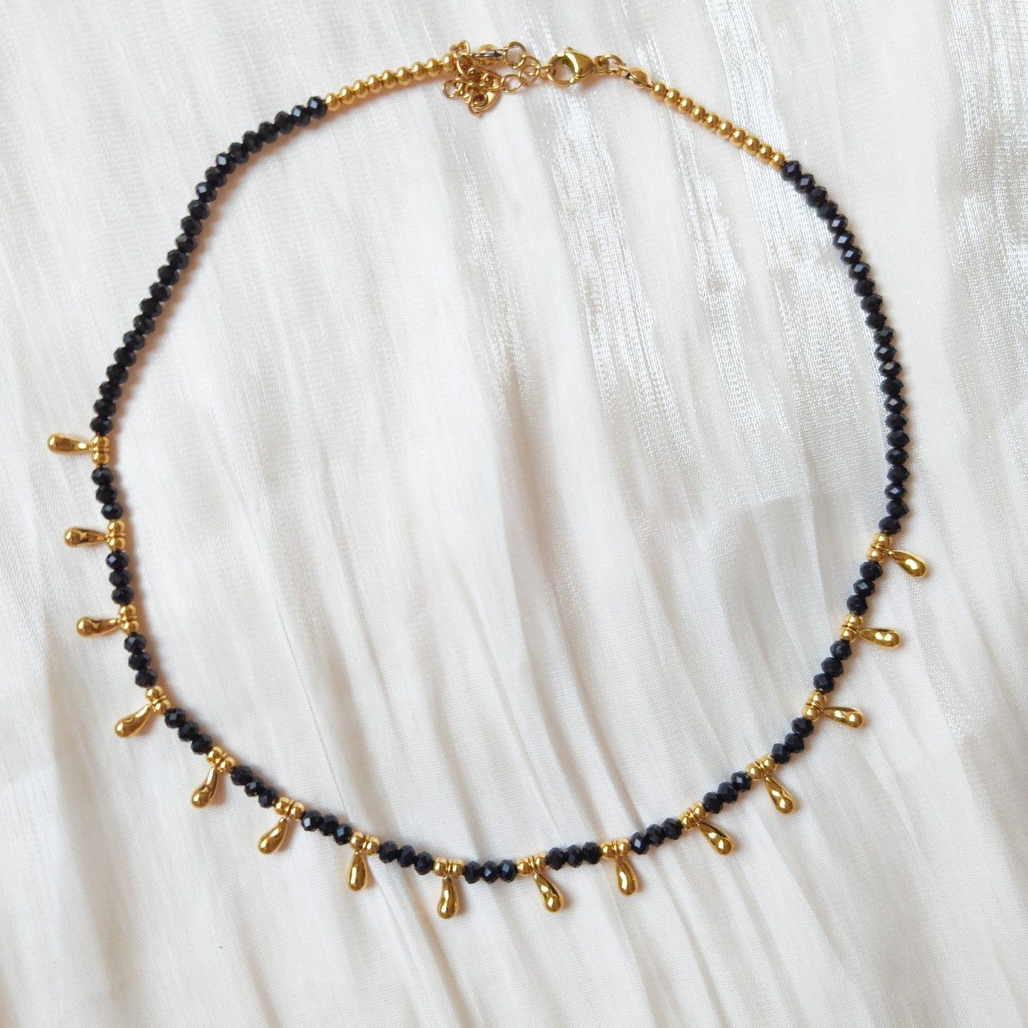 Look Gotita Dorado( collar + pulsera) (2 colores)