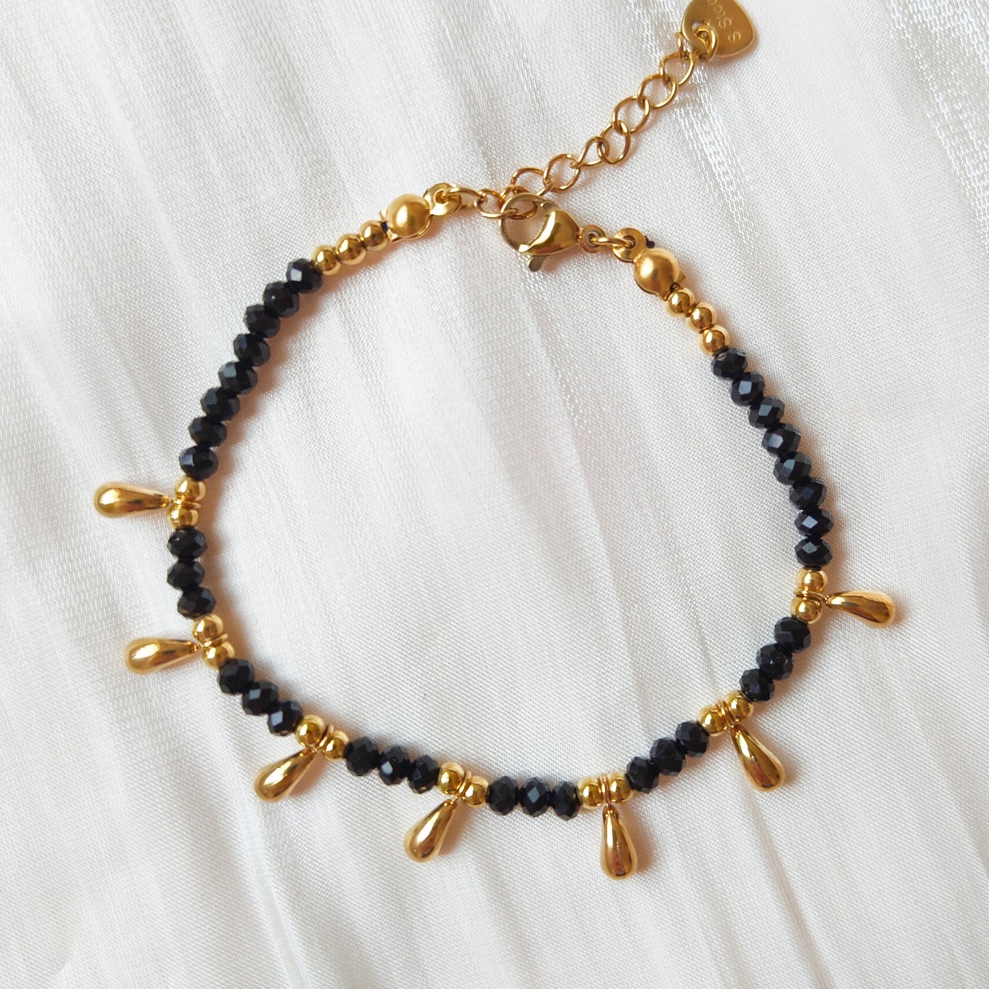 Look Gotita Dorado( collar + pulsera) (2 colores)