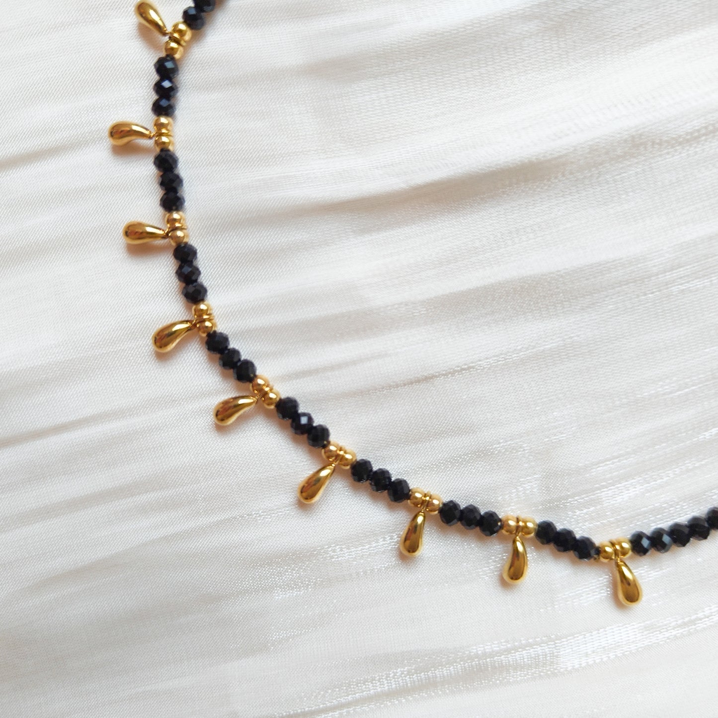 Look Gotita Dorado( collar + pulsera) (2 colores)