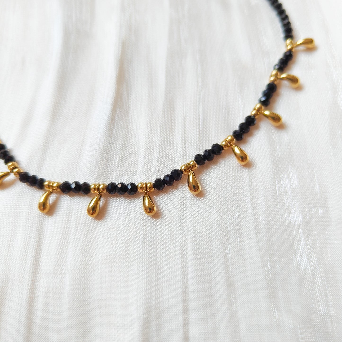 Look Gotita Dorado( collar + pulsera) (2 colores)