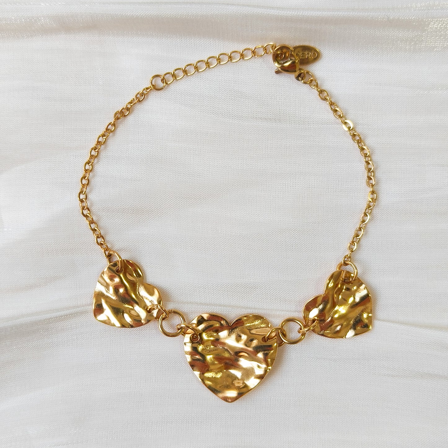 Pulsera Triana Tres Corazones