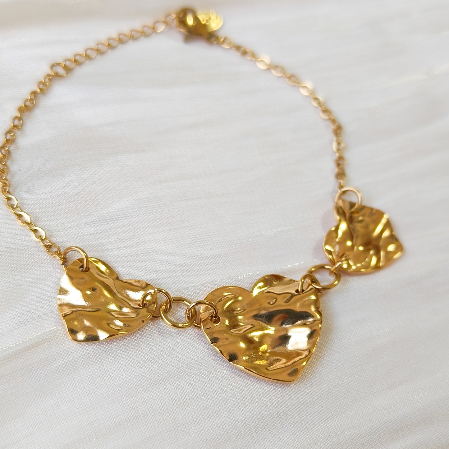 Pulsera Triana Tres Corazones