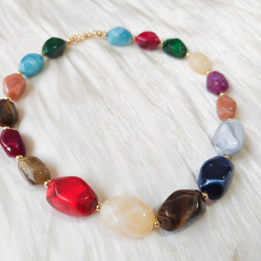 Rebajas -20%-Look Valeria Arcoíris ( collar y pulsera)