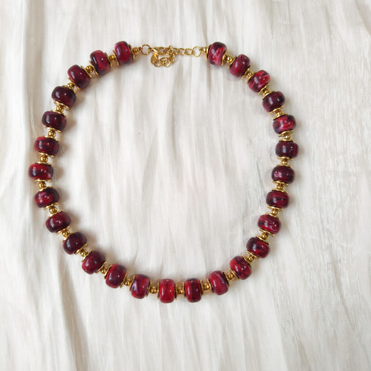 Look Roma Burdeo ( collar y pulsera)