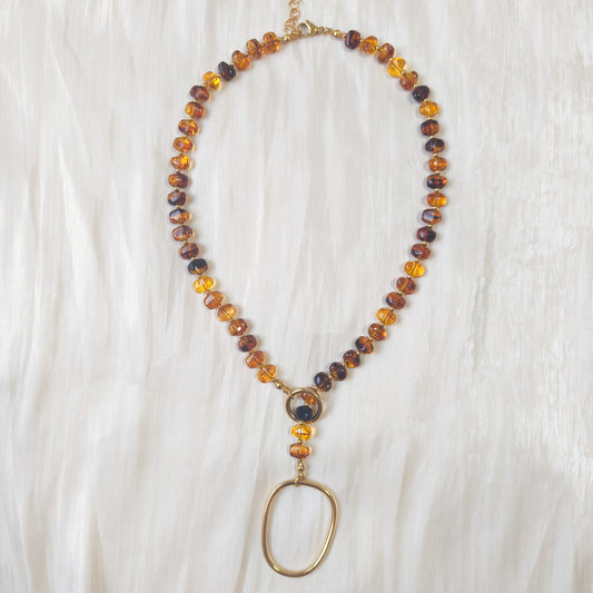 Collar Toscana Miel (circulo)