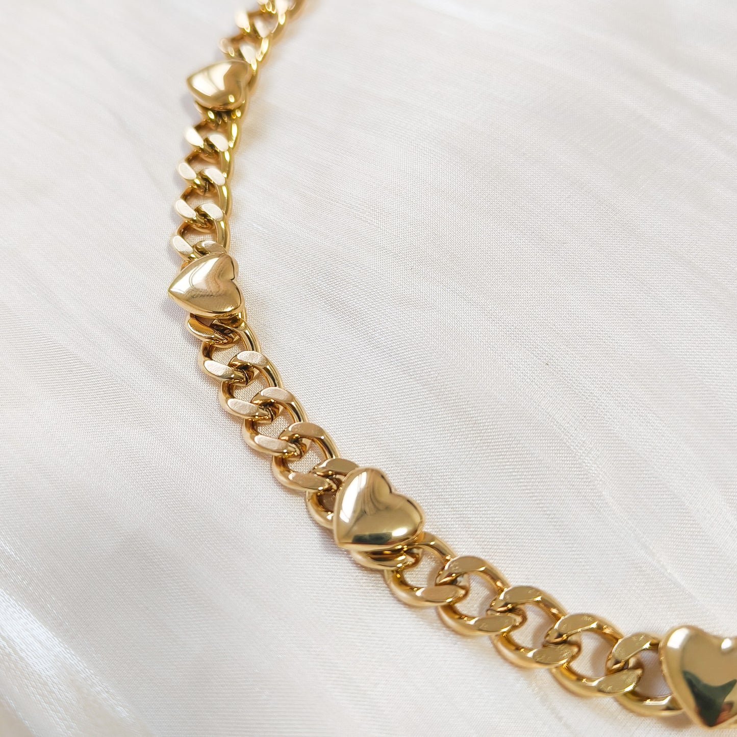 Collar Corazones Cubana