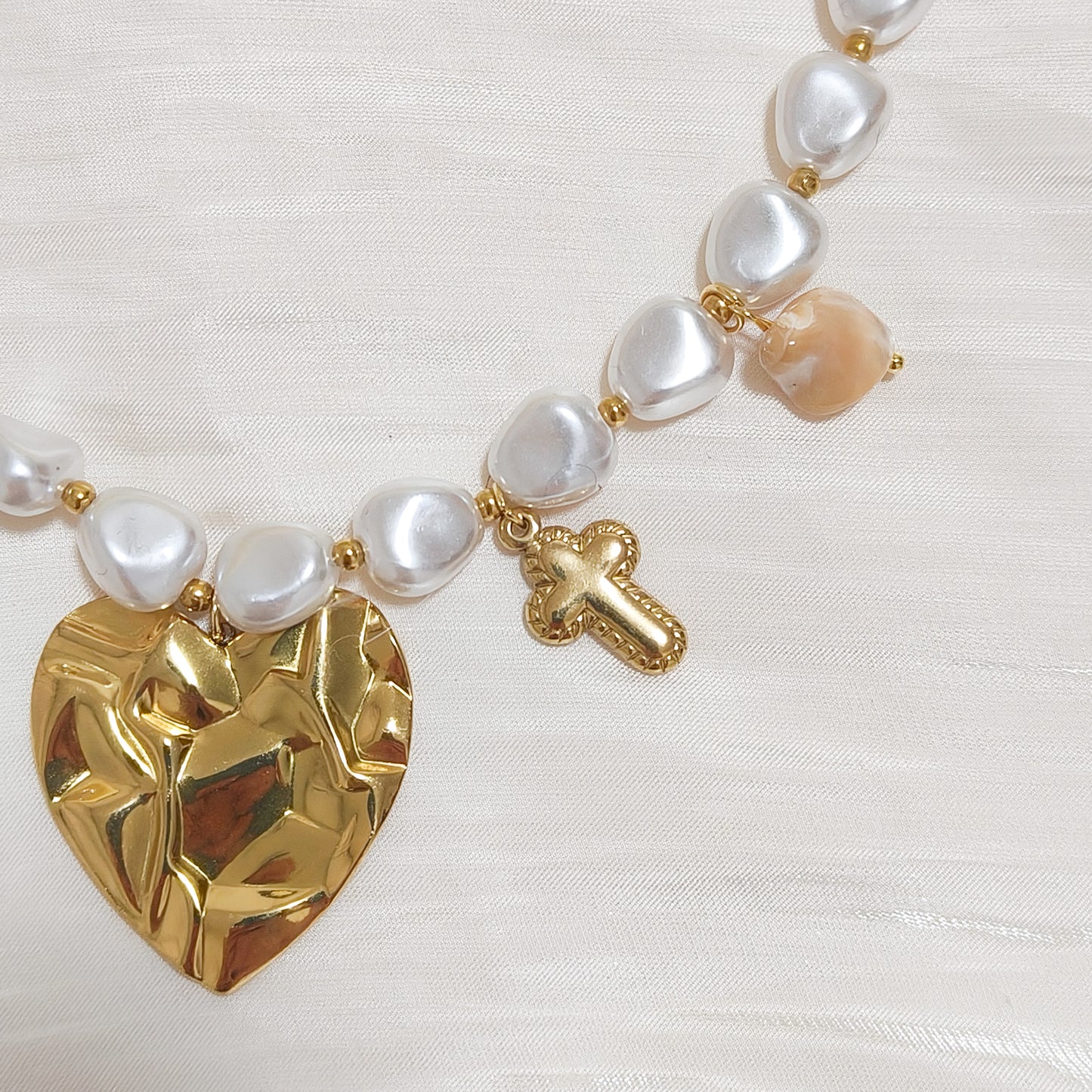 Collar Charm Corazón Dorado Siena