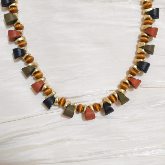 Rebajas -30% Collar Ruanda Tierra (cuenta)