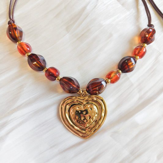 Collar Corazón Granada