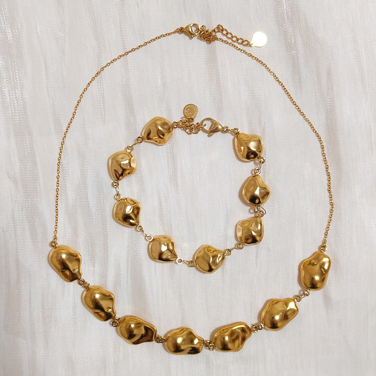 Pulsera Brisa Dorada (Granos Orgánicas Doradas)