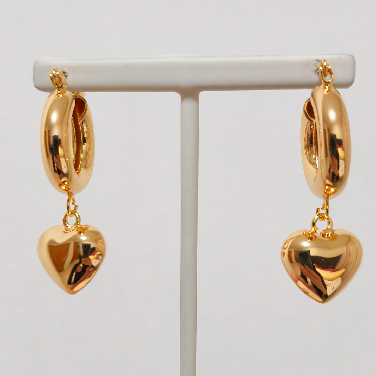 Pendientes Alma Corazón Dorado