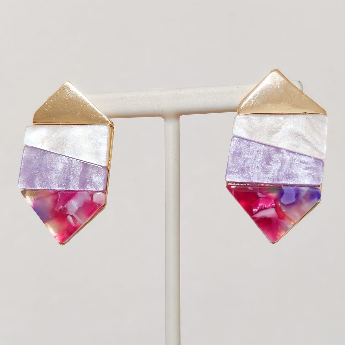 Pendientes Clara Siena Geometrica